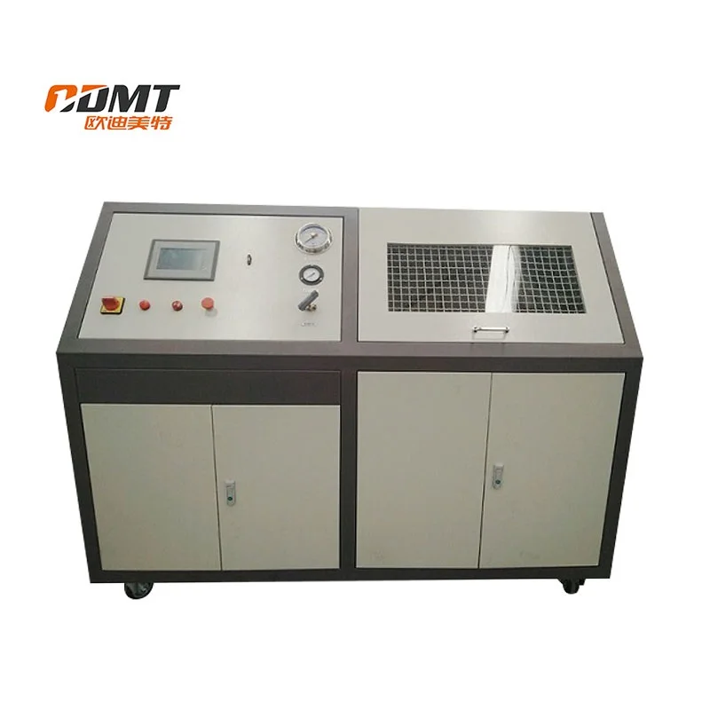 High pressure burst test station system for metal cylinders with Independent blasting chamber