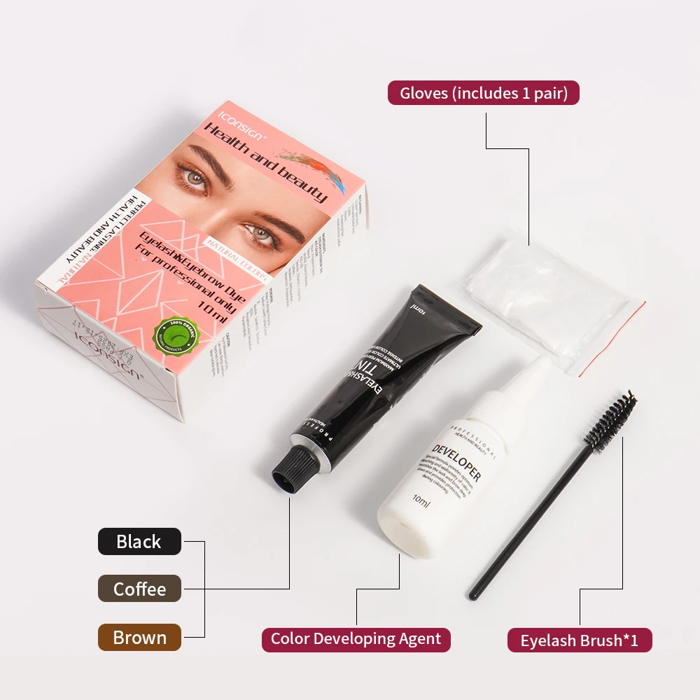 Wholesale Brow Professional Eyebrow Dye Tint Hybrid Eye Brow Tint Kit Lash Tint Supplier