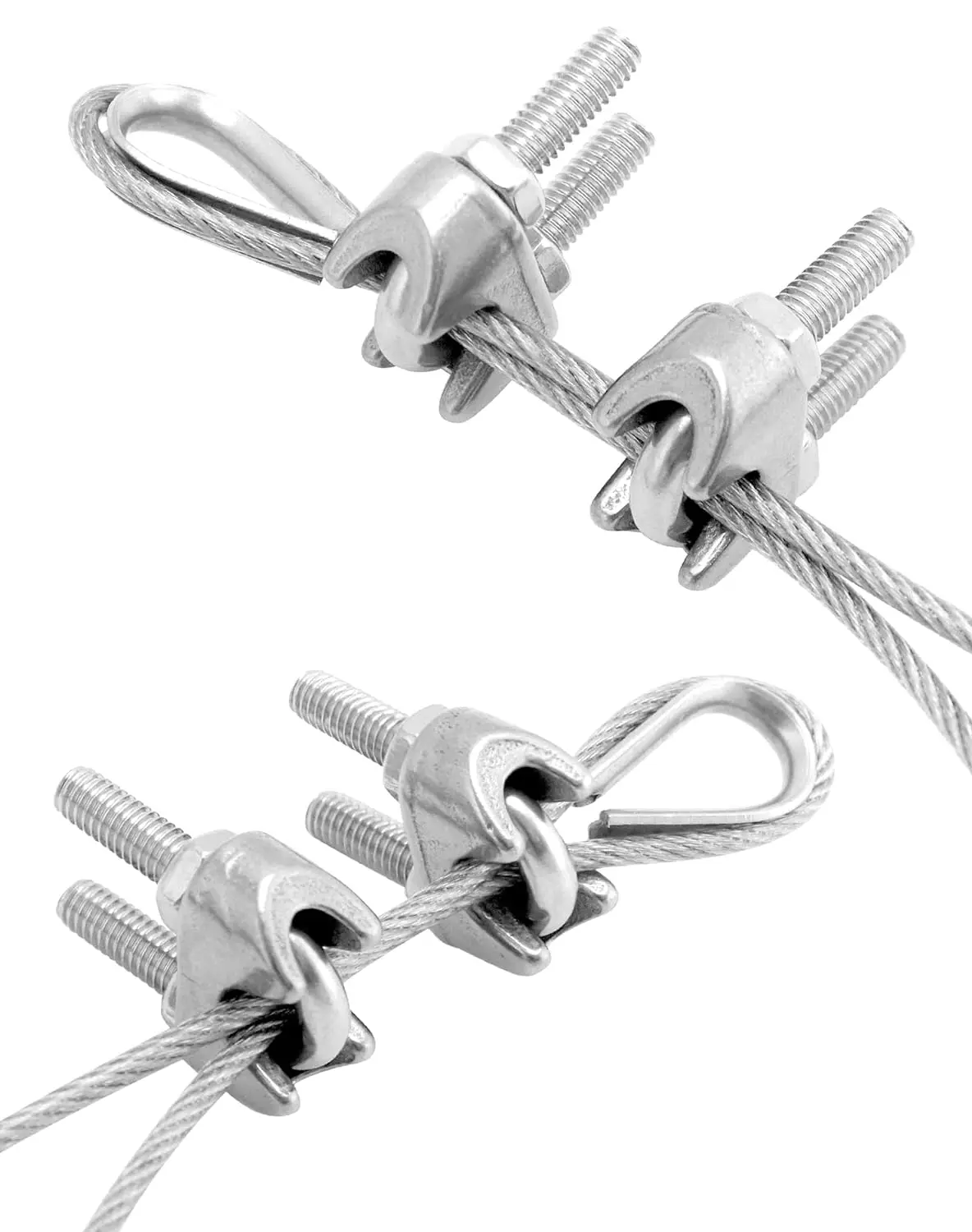 Factory Direct Sale 2mm-30mm Stainless Steel Grips Clamps Hardware Fitting Wire Rope Clips