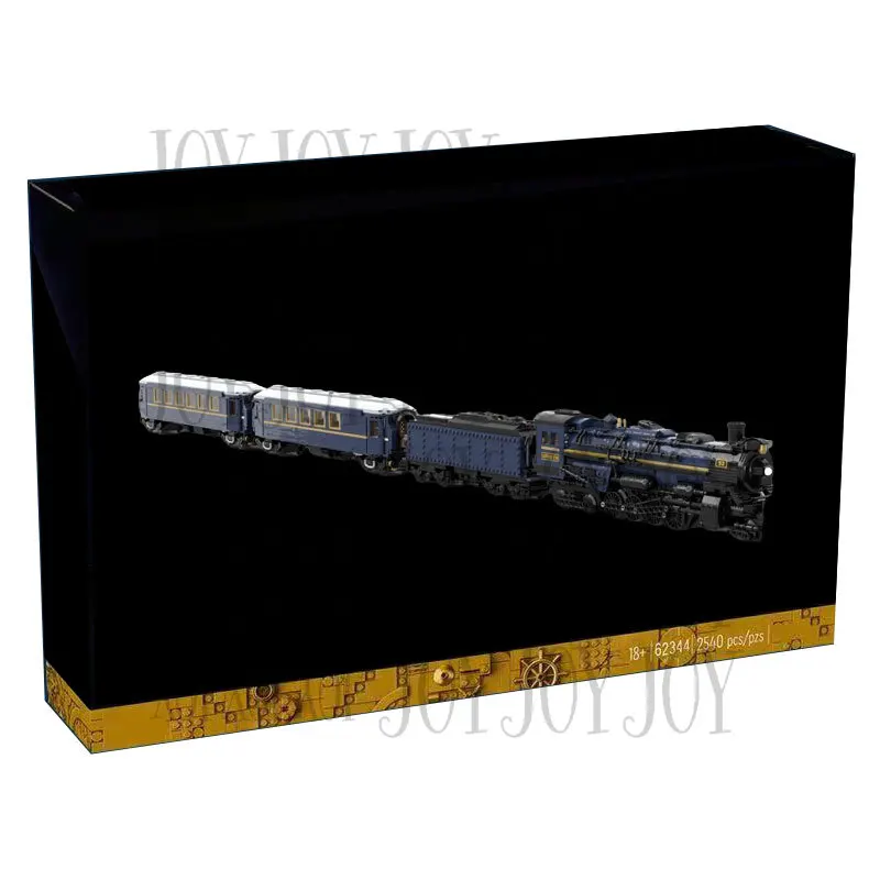 The blue Orient Train 62344 Locomotive Express Building Blocks Brick Toy Kid Christmas gift Compatible 76405 2540pcs/set
