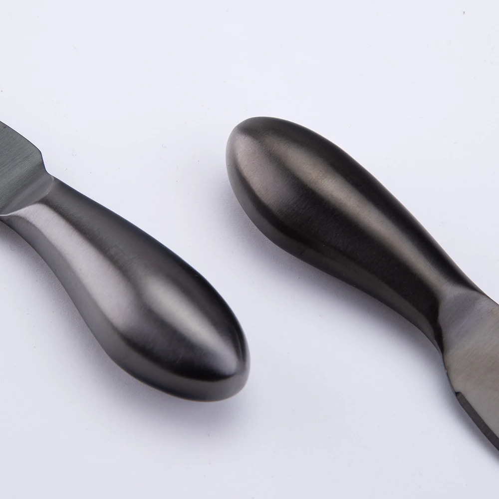 2022 Best Seller Titanium Coating Hollow Handle Black PVD coating Cheese Knives set