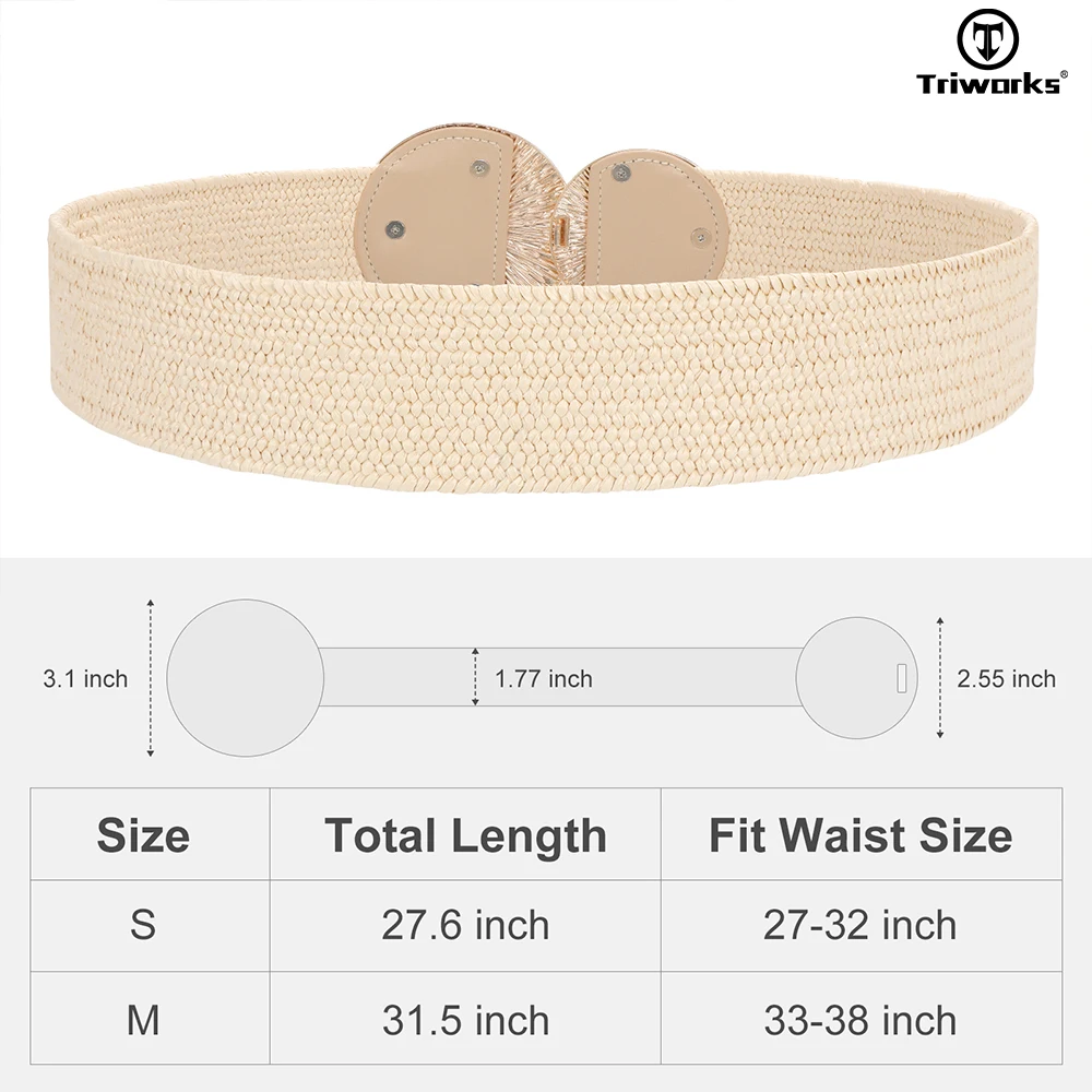 10Y Manufacturer Supply Bohemian Vintage Braided Weave Belt PP Grass Polypropylene Straw Wide Stretch Elastic Belts