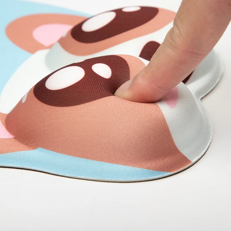 Cute Silicone Wrist Rest Mouse Pad Customized 3D Anime Mousepad Anti Slip Gel Mouse Pads Wrist Support