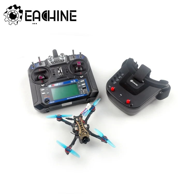Система управления полетом Eachine начинающих II V2.0 1-2S 2,5 дюймов Мини RC Дроны с Flysky FS-I6 VR009 очки небольшой гоночный Дрон с видом от первого лица для начинающих мини-Дрон комбо