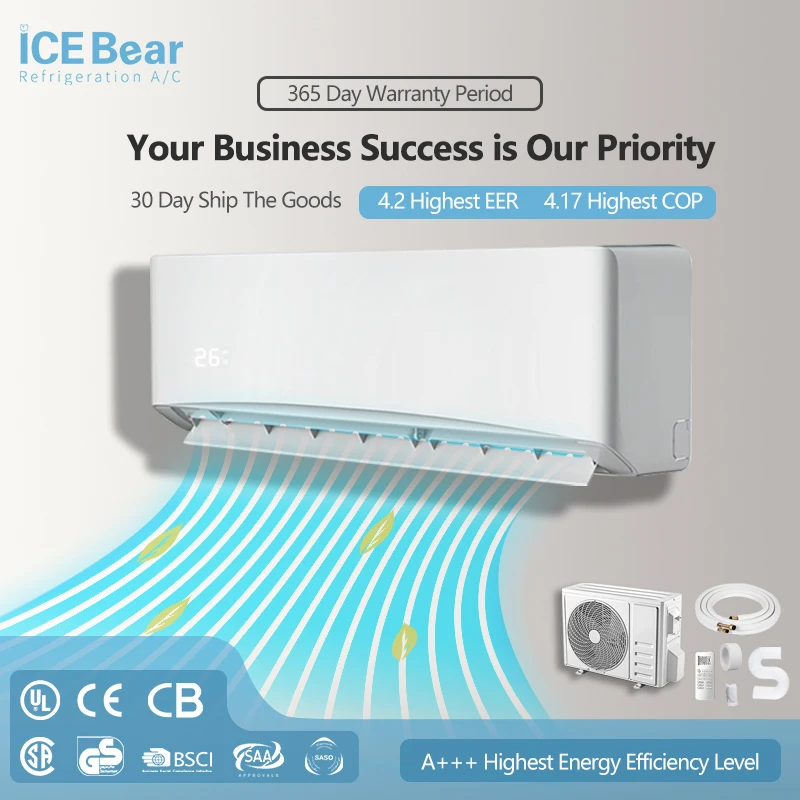 9000BTU Inverter Cooling Only Single Room Airconditioner Wall Split Air Conditioner 36000 Btu Split Air Conditioner Air Max