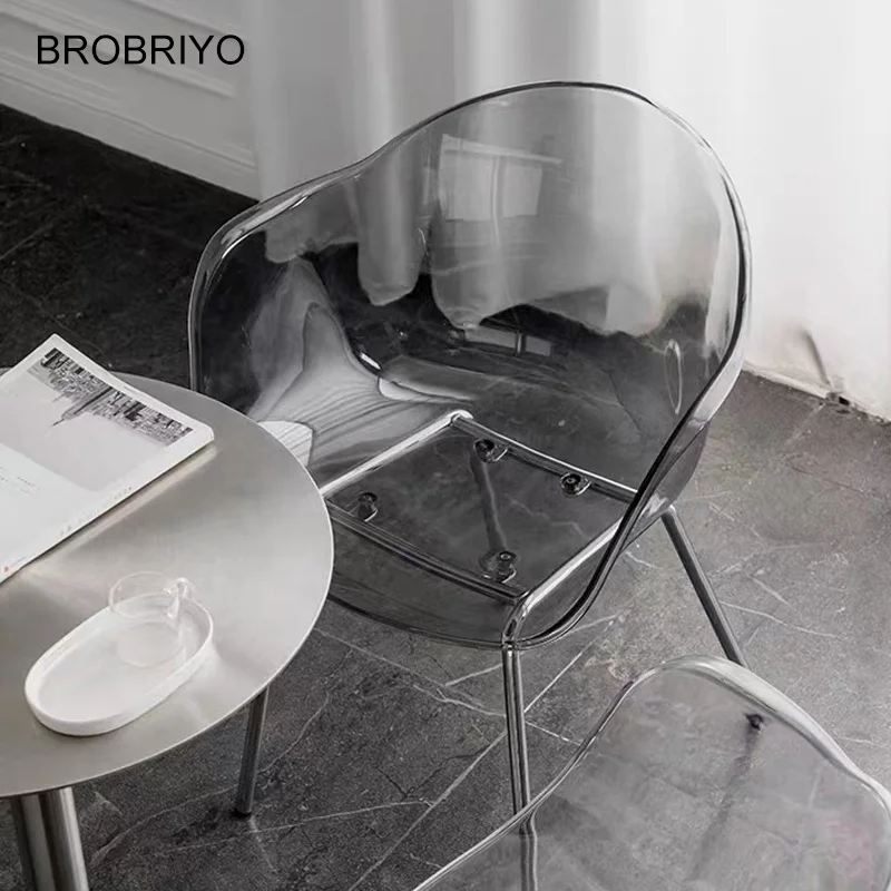 High-end Hotel Events Plastic Chair Crystal Acrylic Transparent Wedding Resin Chair Outdoor Dining Chair