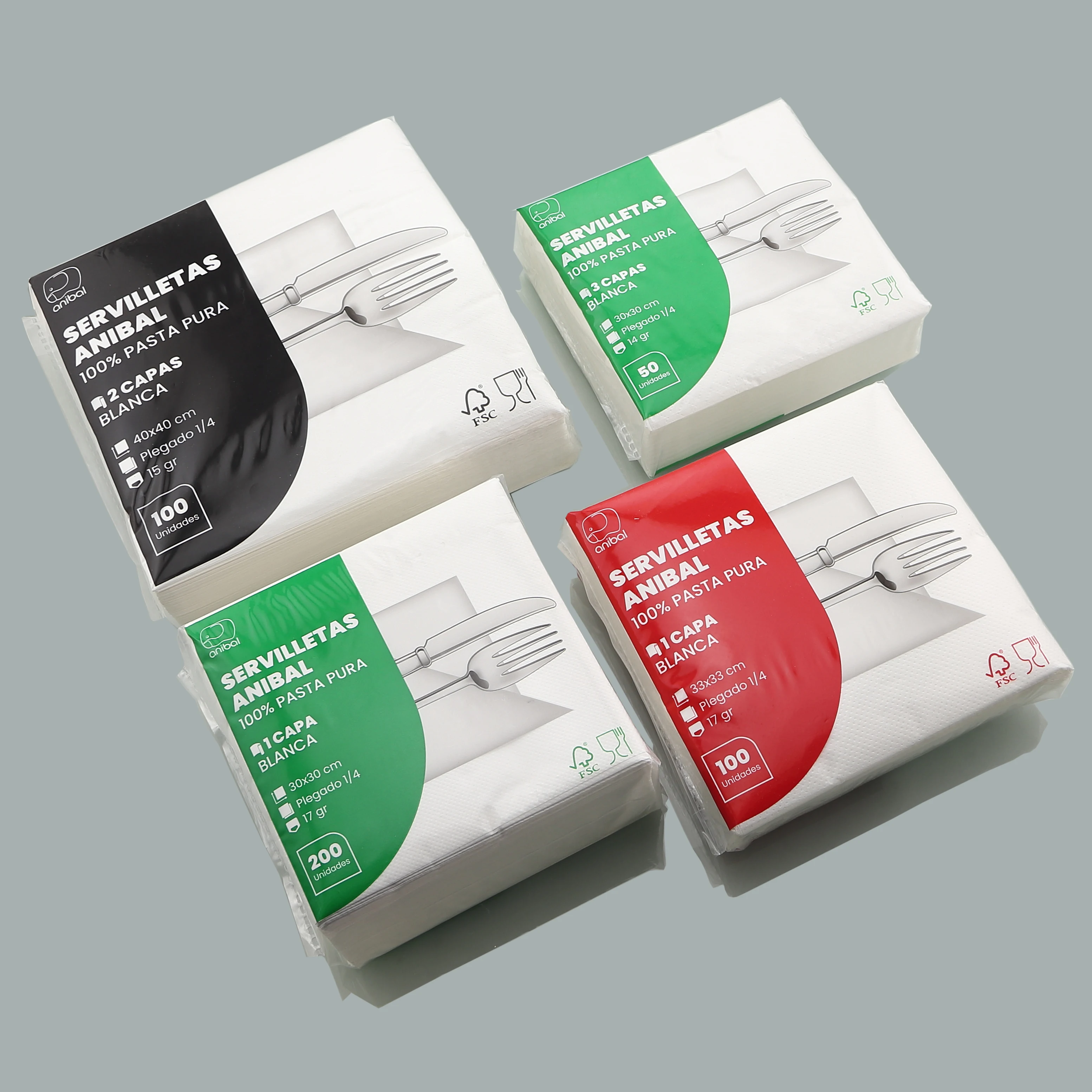 Biodegradable & compostable Printed paper napkin serviette Tissue paper serviette Food contact safe printing napkin