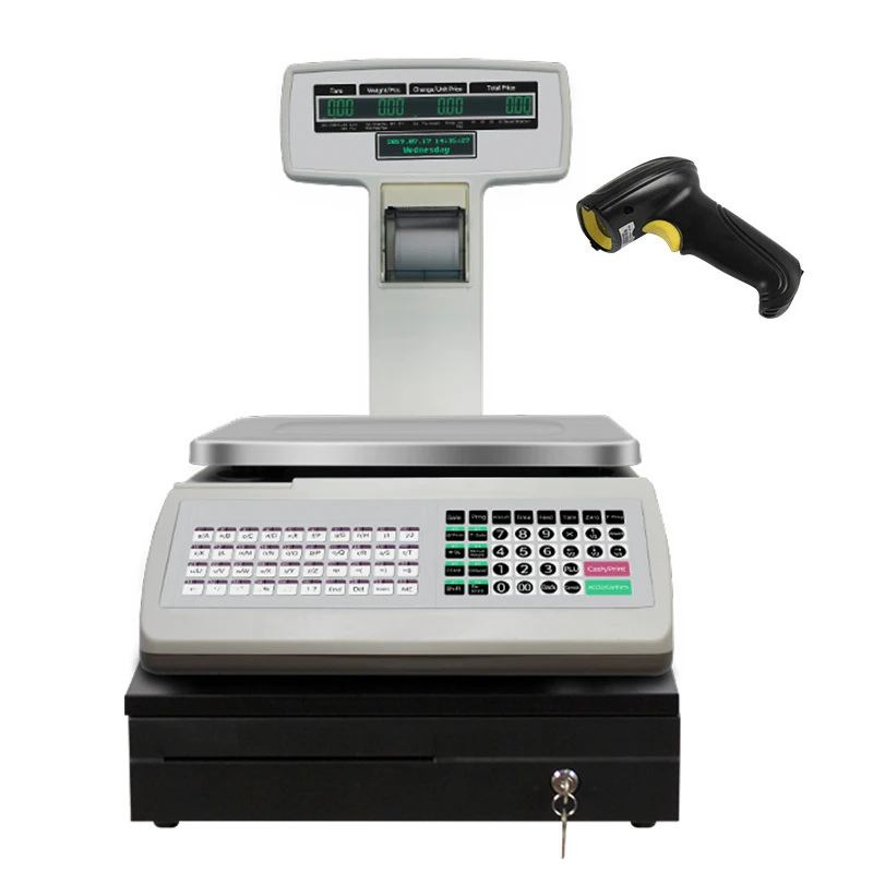 Good Quality Commercial TM-A Electronic Cash Register Scale With Receipt Printer  for deli/fruit shop/supermarket