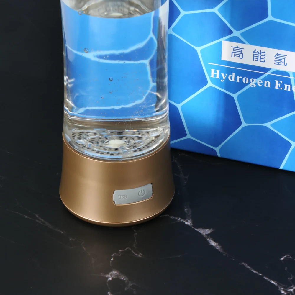 Portable Electric Latest Magnetic Charging Hydrogen Rich Water Cup SPE PEM H2 Water Electrolysis Hydrogen Water Ionizer Cars RVs