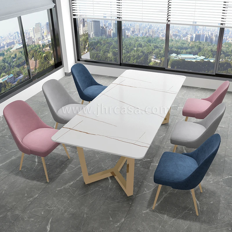 Nordic rock plate computer desk household bedroom light luxury marble study desk simple office table