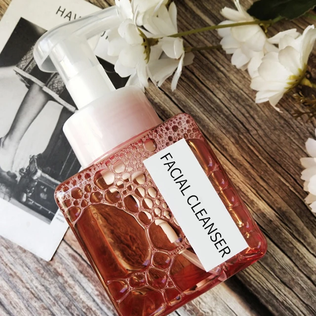 
Factory Price Foaming Facial Cleanser Makeup Remover Rose Cleansing Mousse Face Wash 