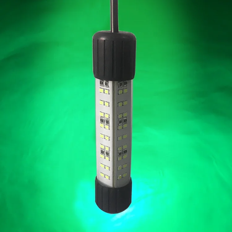 
12V green underwater LED fishing light fish finder lamp with 5m cord 