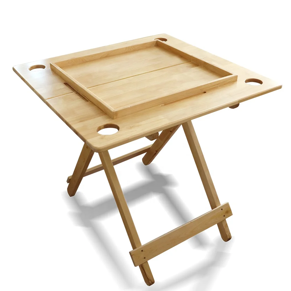 Оптовая продажа деревянный складной стол с логотипом под заказ игровой домино для казино настольные игры