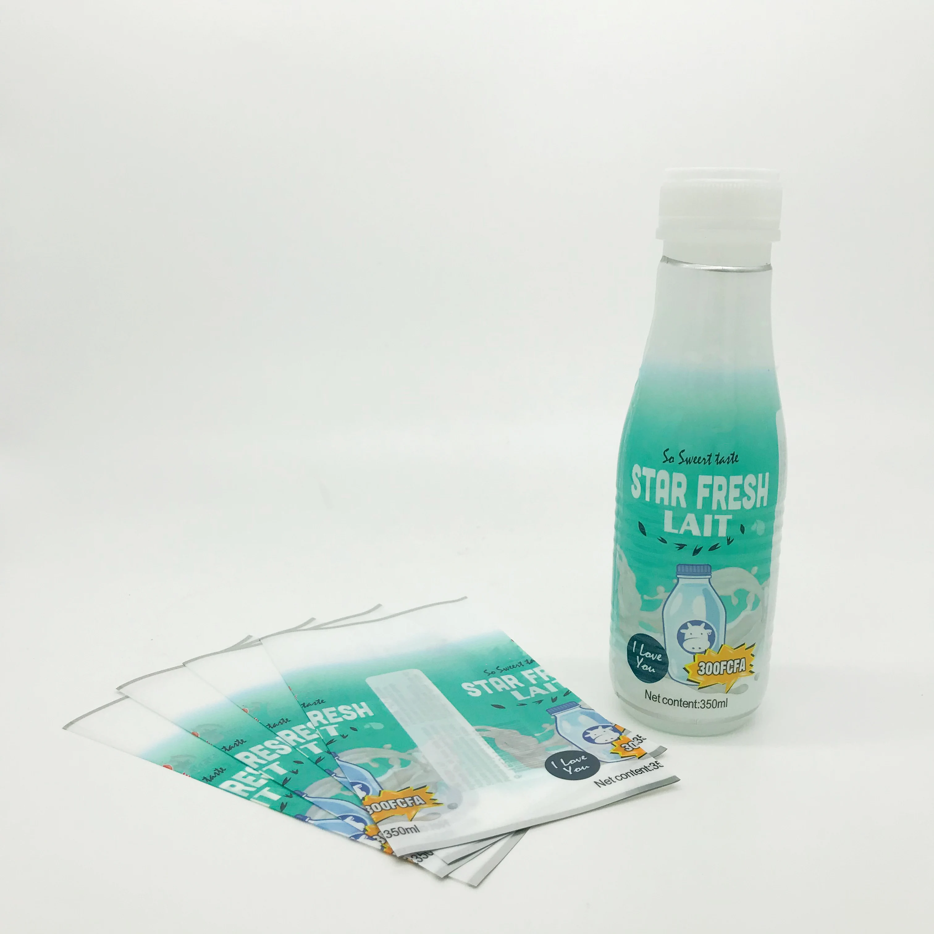 High quality product certification durable waterproof shrink bottle sleeve label PVCshrink label