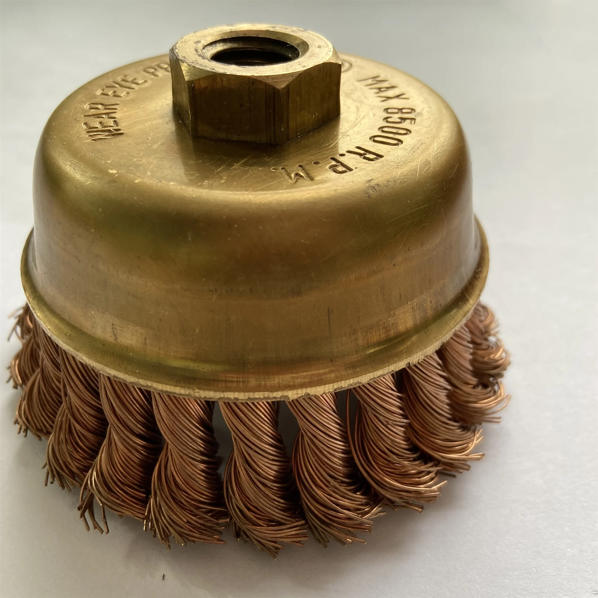 non sparking tools phosphor copper alloy knot wire cup brush