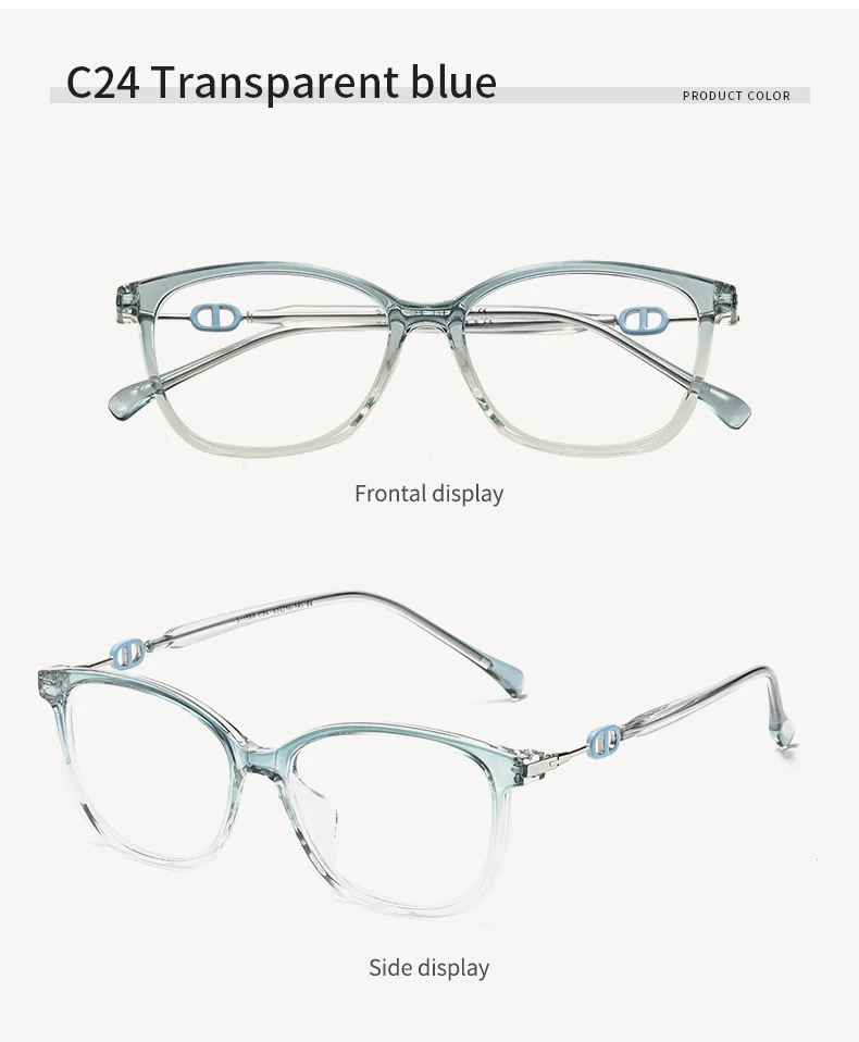 S11588 Profession square frame TR90 Korea stylish cat eye frame optical eyewear frames