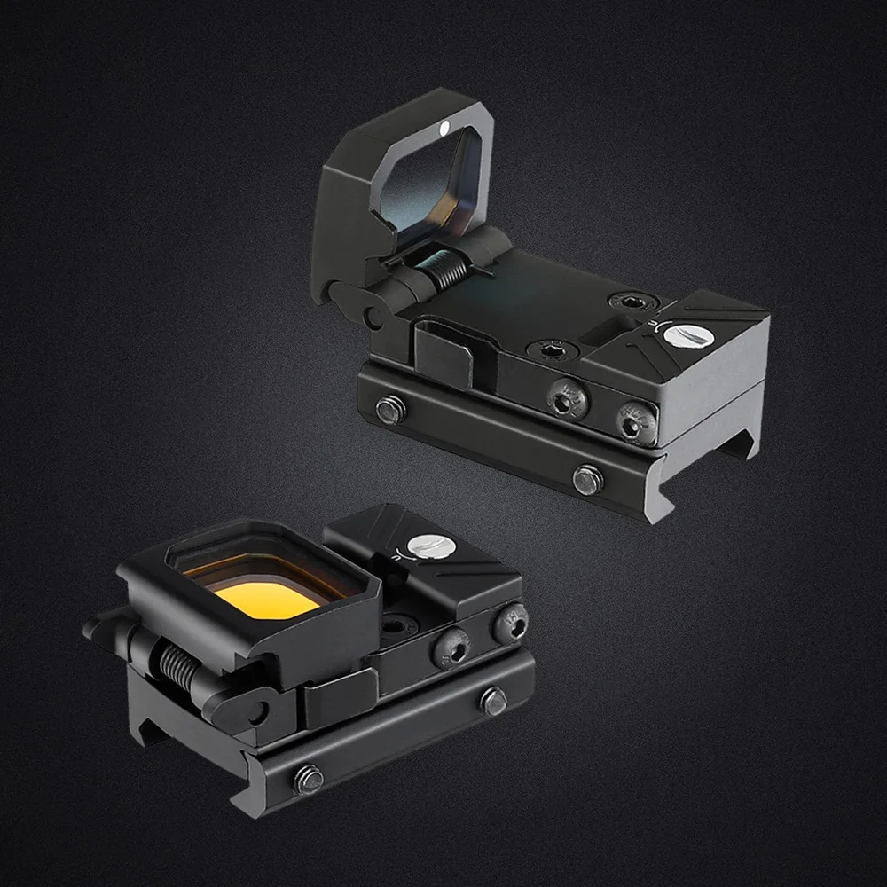 Ohhunt OEM Hunting Optics 1x21x15 Flip Up Reflex Sight RM Footprint Folding Red Dot Sight W/ 20mm / G Mount
