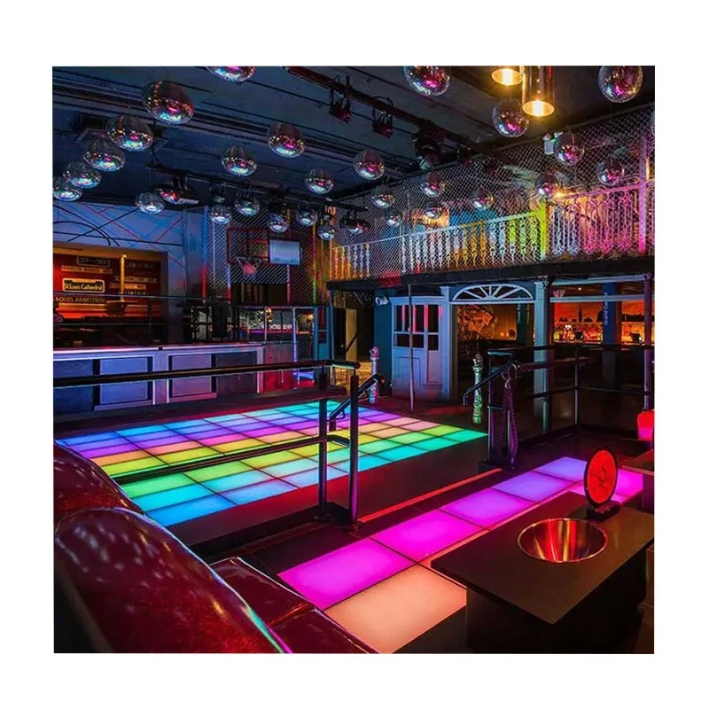 Magnetic Led  Wedding Portable  Interactive Dance Floor Light induction dance floor Wireless Dance Floor