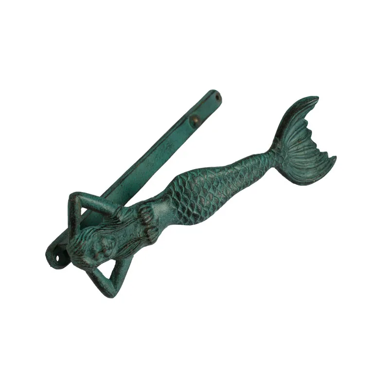 European metal crafts collection cast iron  mermaid door knocker high quality best sell antique brass