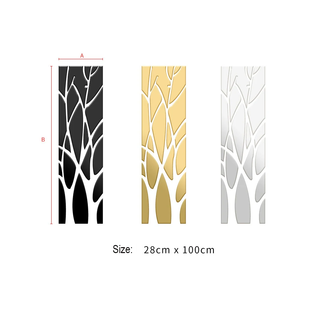 Fashion Home Living Room Background Decoration Wall Mirror Acrylic Sticker