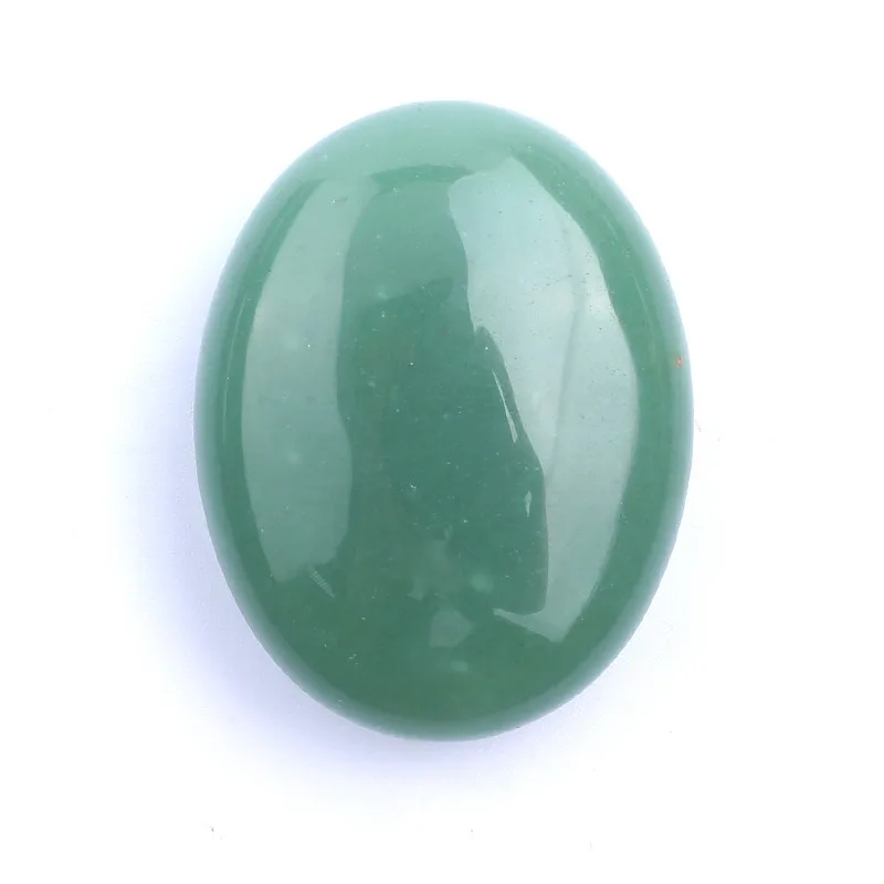 Oval Shape Assorted Colors 2.1 Inches 60MM Crystal Gemstone  Large Soap Stone, Palm Stone