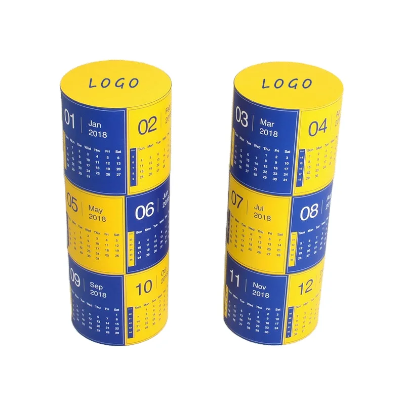 Advertising custom puzzle plastic material promotional cylinder shaped toys magic cube