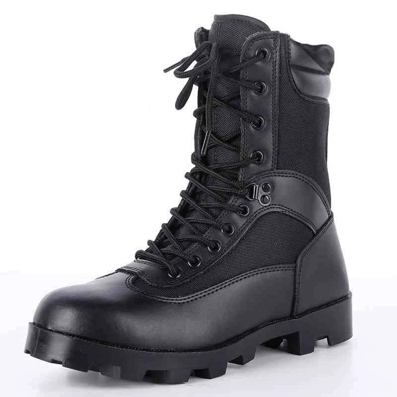 Africa hot selling rubber sole infantry combat boots for tactical duty