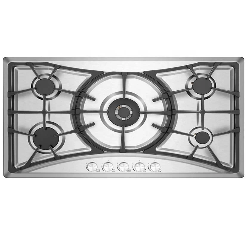 Best Reasonable Price Gas Cooker 5 Burner Cast Iron LPG 5 Burners Stove