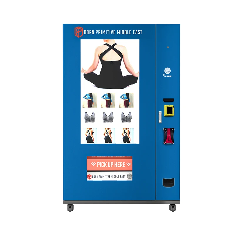 Haloo Vending Machine Supplier Electronic Big Touch Screen Clothes Automatic Clothing With Advertising