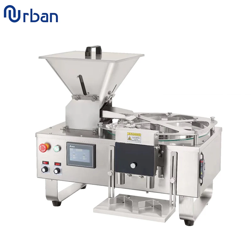 In Stock Desktop Pharmacy Small Mini Semi Automatic Bench Top Counter Bottling Pill Capsule Tabletop Tablet Counting Machine