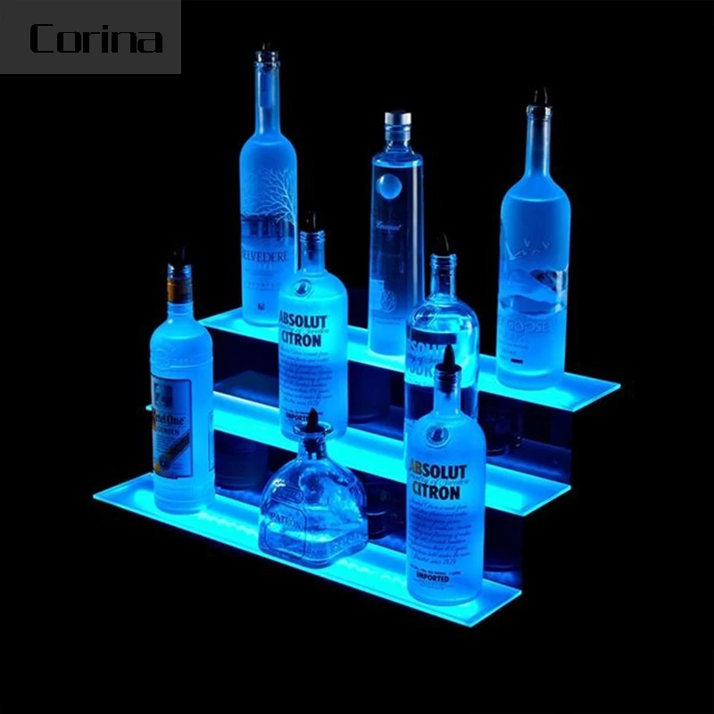 Modern nightclub furniture display shelves bar LED bar shelves
