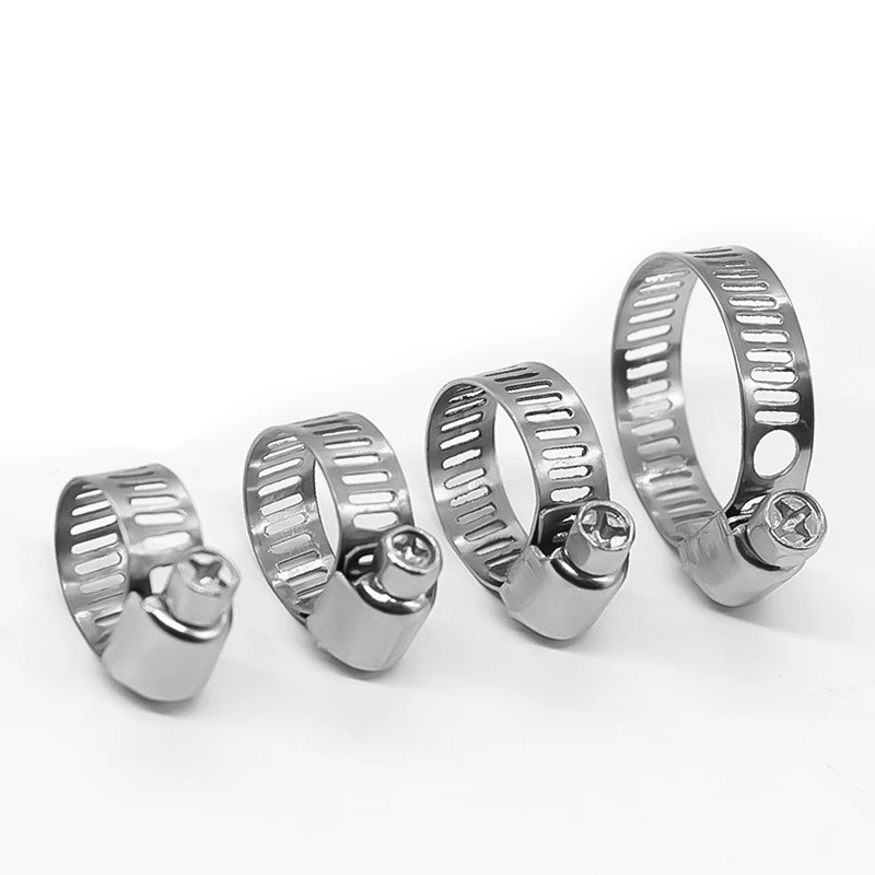 stainless steel handle hose clamp oil pipe and gas pipe hoop american type thumb fixed water pipe clamp manufacturer