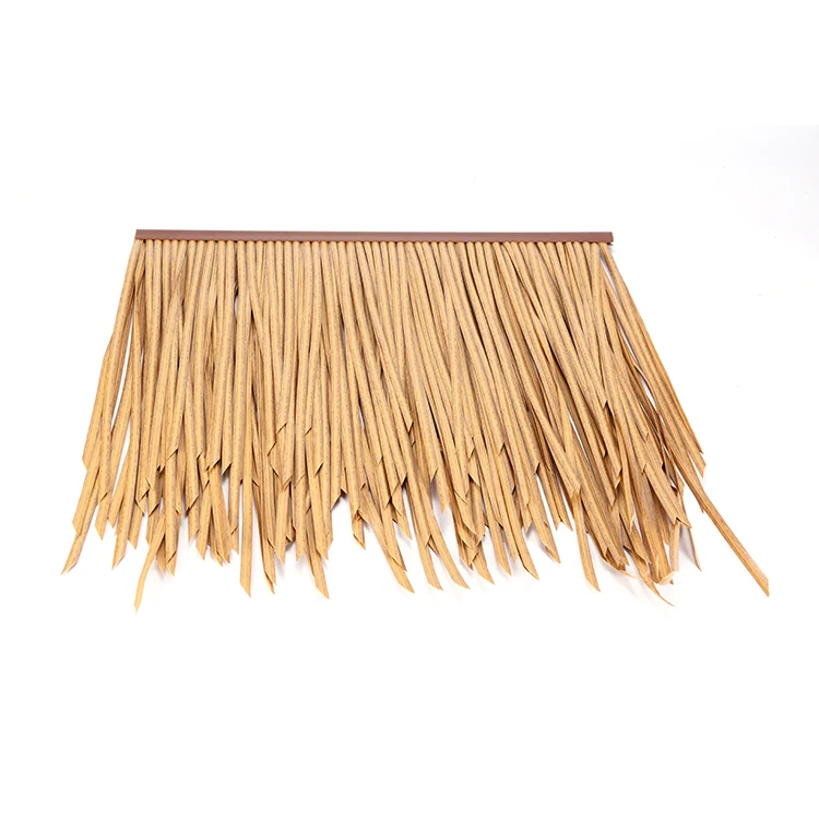 New Design Uv-resistant Pvc Pe Fireproof Artificial Thatch Roof Thatching