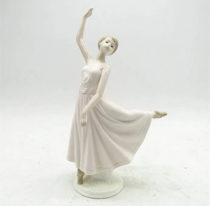Ceramic dancing girl figurines ,dancing lady table decorations