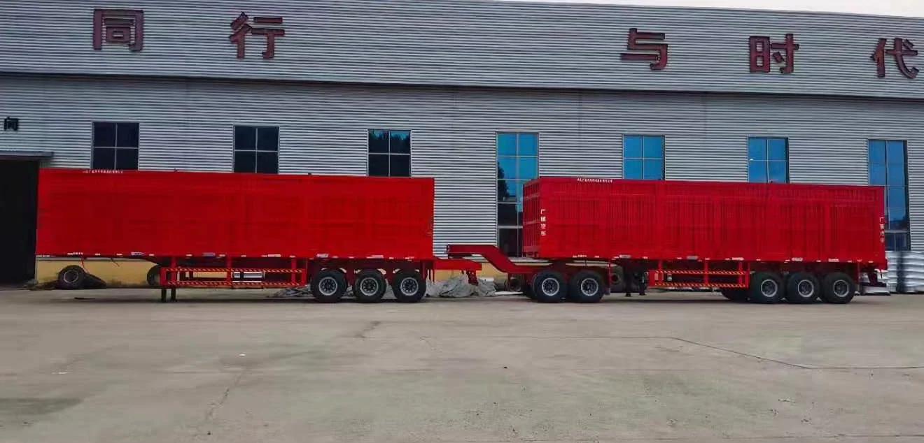 Mongolia Special 8-Axle 120 Tons Semi-Trailer 8-axle 120 Tons Special Transport Truck for Coal Transport