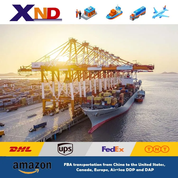 International shipping express Tnt Fedex Ups Dhl freight cheap transport to Europe Amazon Express Service Door