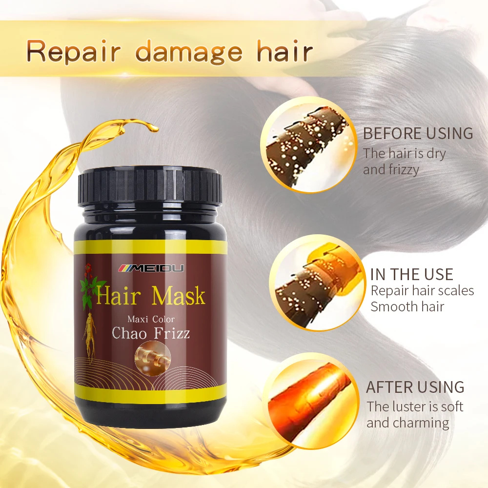 In Stock Wholesale 1000g Nourished Hot Selling Organic MEIDU Private Label Repair Treatments Hair Mask