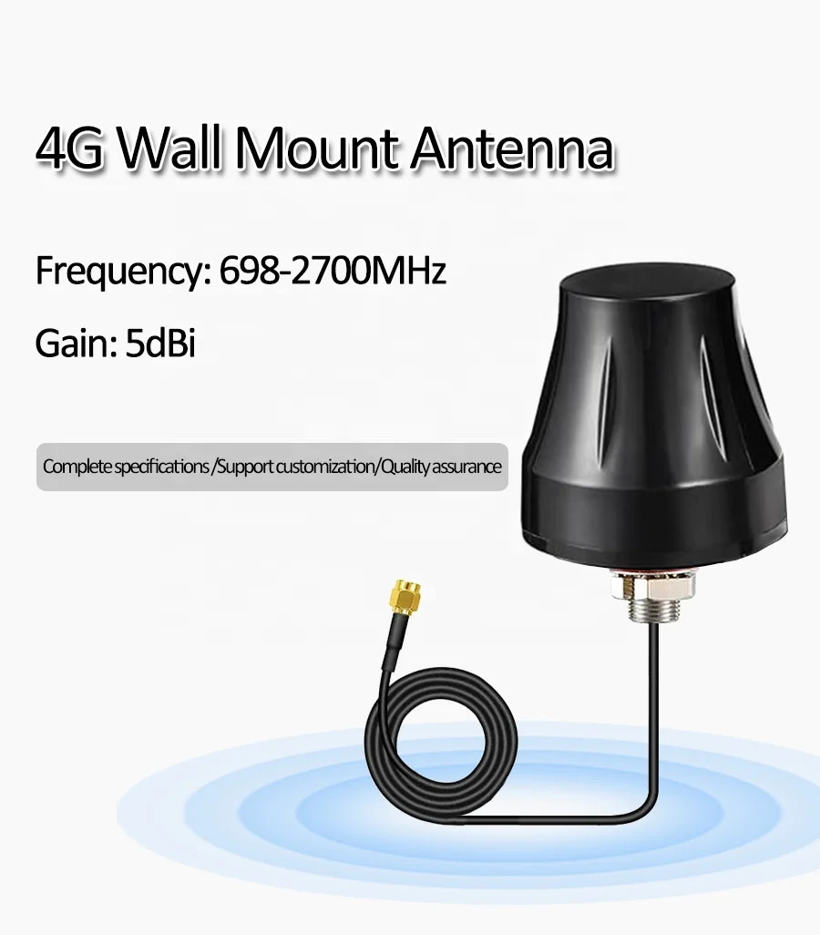 4G LTE Antenna Manufacturer Screw Mount Wideband Cellular Antenna for External use on outdoor assets worldwide