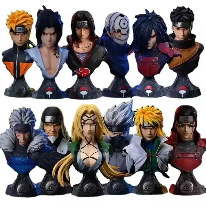 12 Styles Anime Sasuke Kakashi Uchiha Itachi Character Collection Action Figure PVC Model Statue Toys