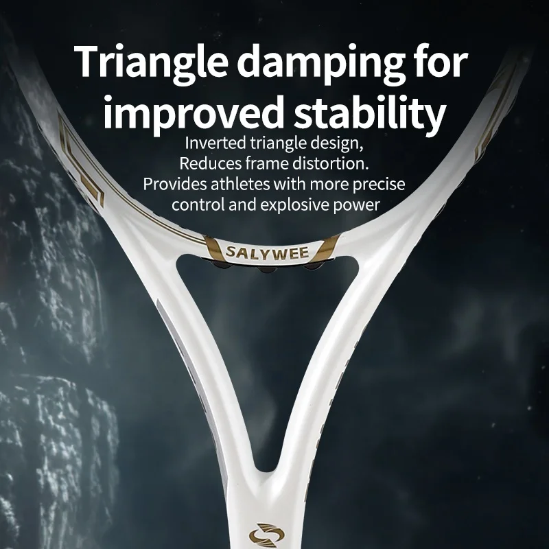 Tennis Racket Series Carbon Fiber Tennis Racket With Free Bag 50-60lbs Lightweight Grips Full Carbon For Pro Tennis Player