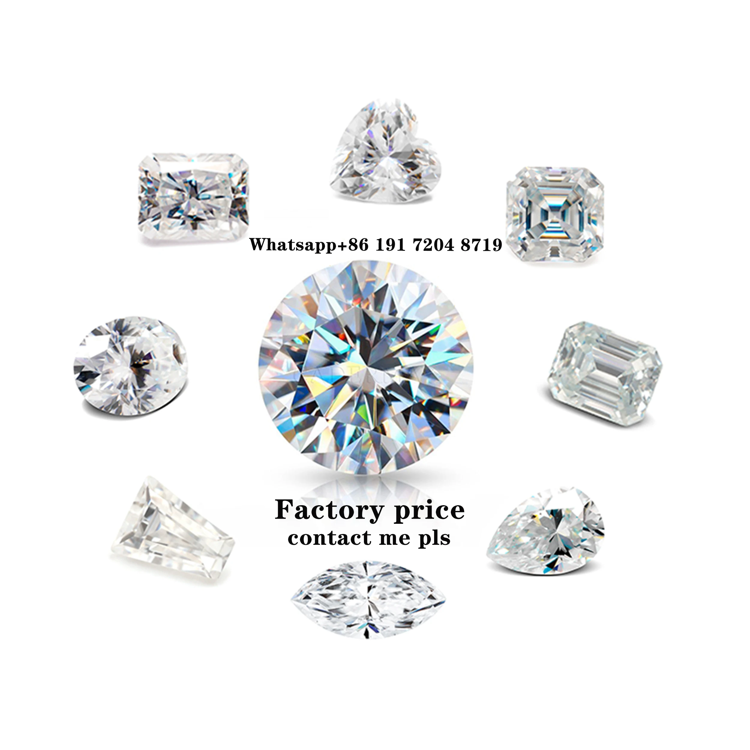 0,7 мм-18 мм VVS1 камни GRA Moissanite по оптовой цене, дешевый Муассанит, Свободный Камень для изготовления ювелирных изделий