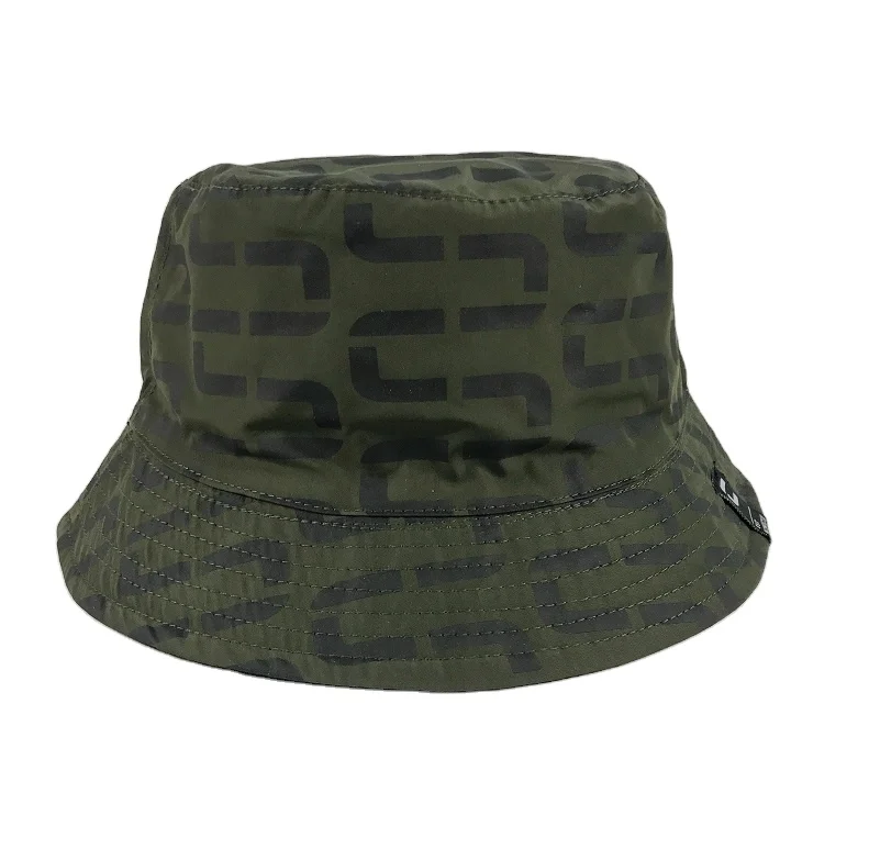 RPET Custom Reversible Bucket Fisherman Sun Hat With Allover Printing And Label Logo Adult Mens