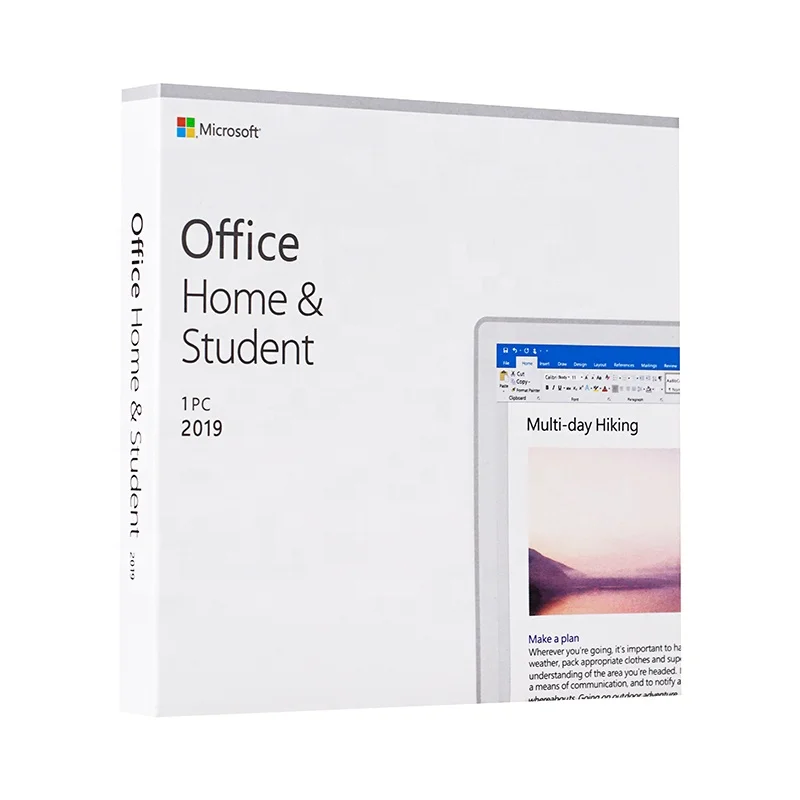 Office home and student 2019 Online activate full package and keycard inside office HB student