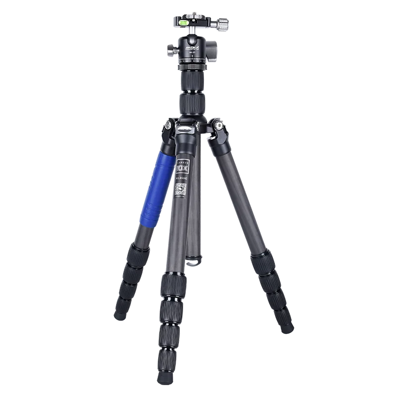 
AOKA KE255C+BH25 Lightweight professional compact travel camera carbon fiber tripod with low gravity ball head 