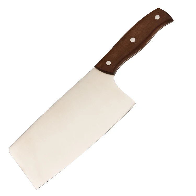 7.2 Inch Blade Meat Cutting Knife Carbonized Beech Wood Handle Knife Kitchen Slicer Knife