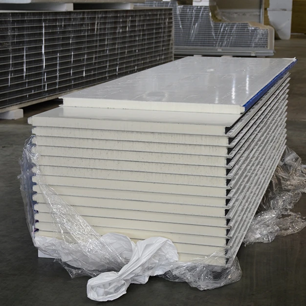 good quality easy installation prefabricated pu sandwich panels for steel constructions