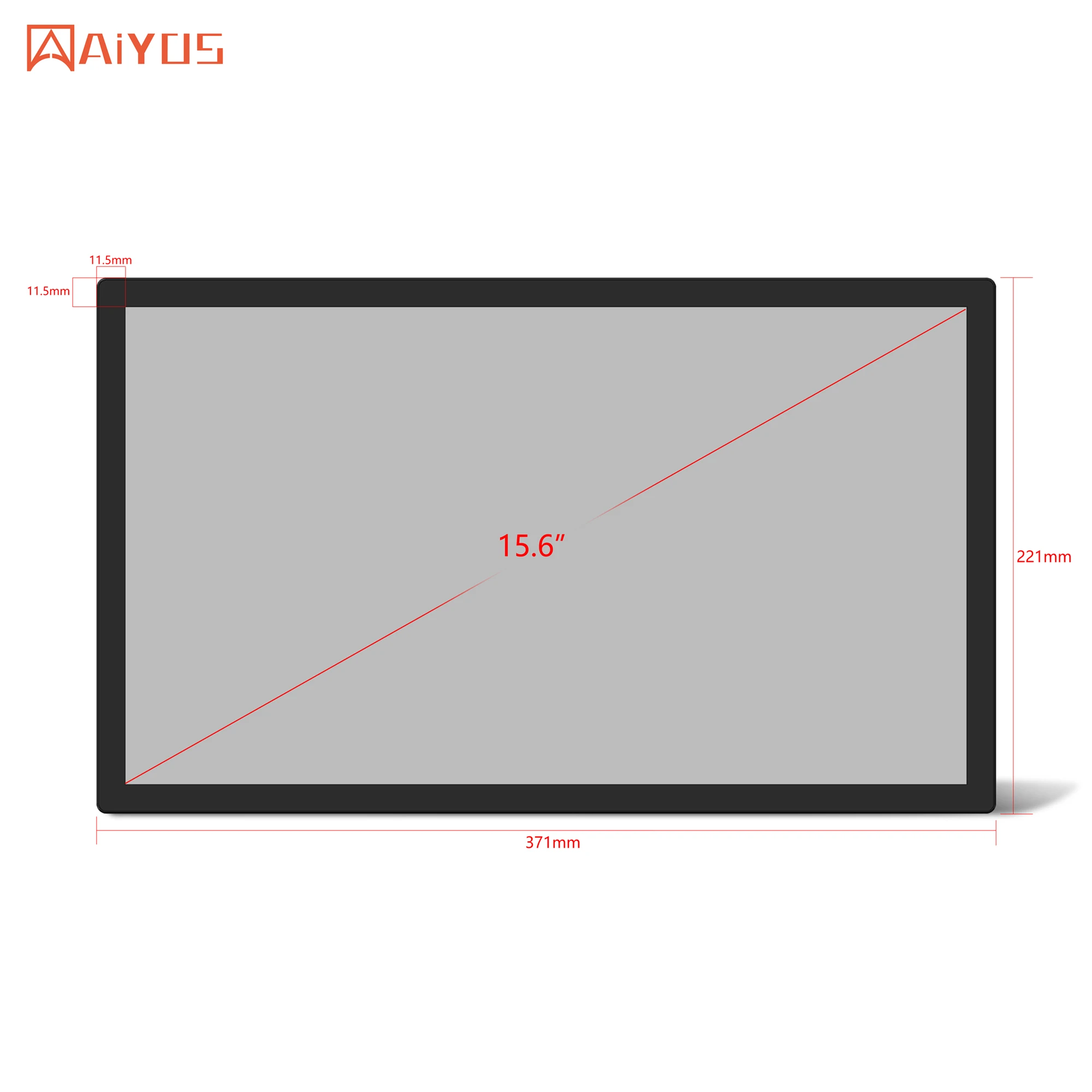 450-500nits 15.6 Inch Capacitive Touchscreen Tablet Pc 15 IPS Screen Ultra-Narrow Border Wall Mounted Android