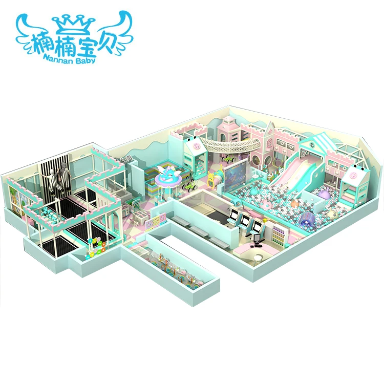 
Nannan Commercial amusement park Children Soft Play Indoor Playground Equipment set for Kids toddler play ground 
