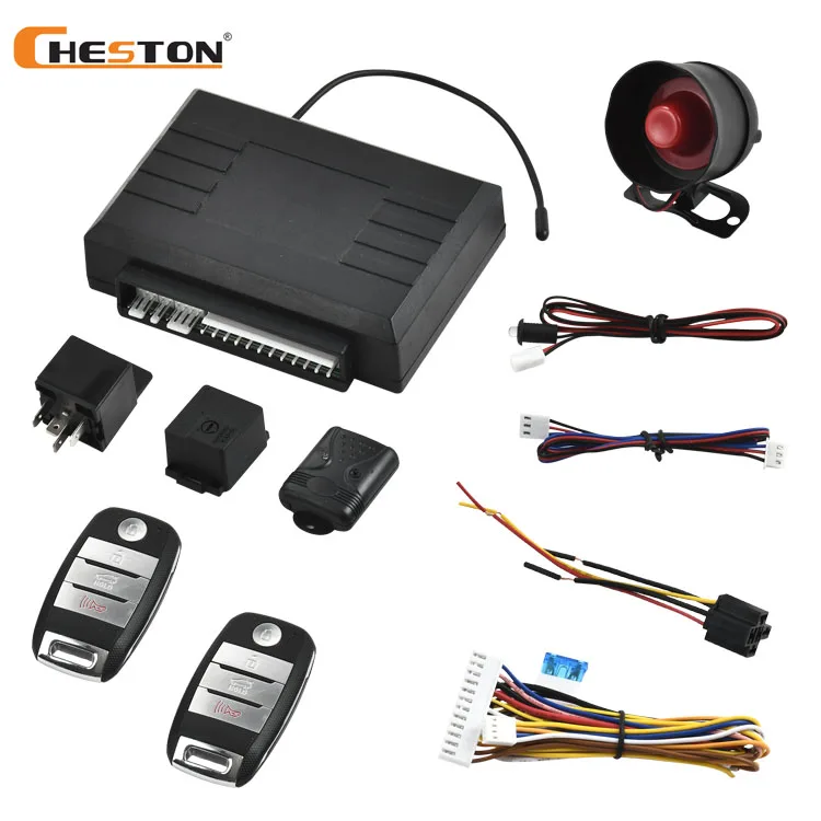 One Way Car Alarm System with Built-in Central Locking
