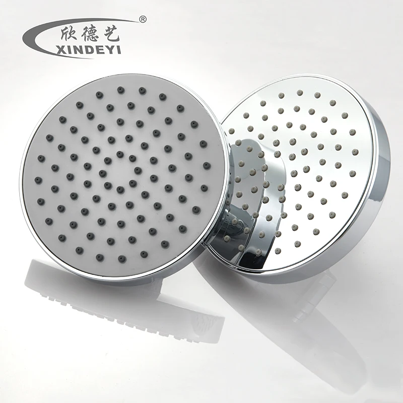 Factory Direct Sales Good Quality Bathroom Round Shower Head ABS Plastic Chromed Overhead Shower Head